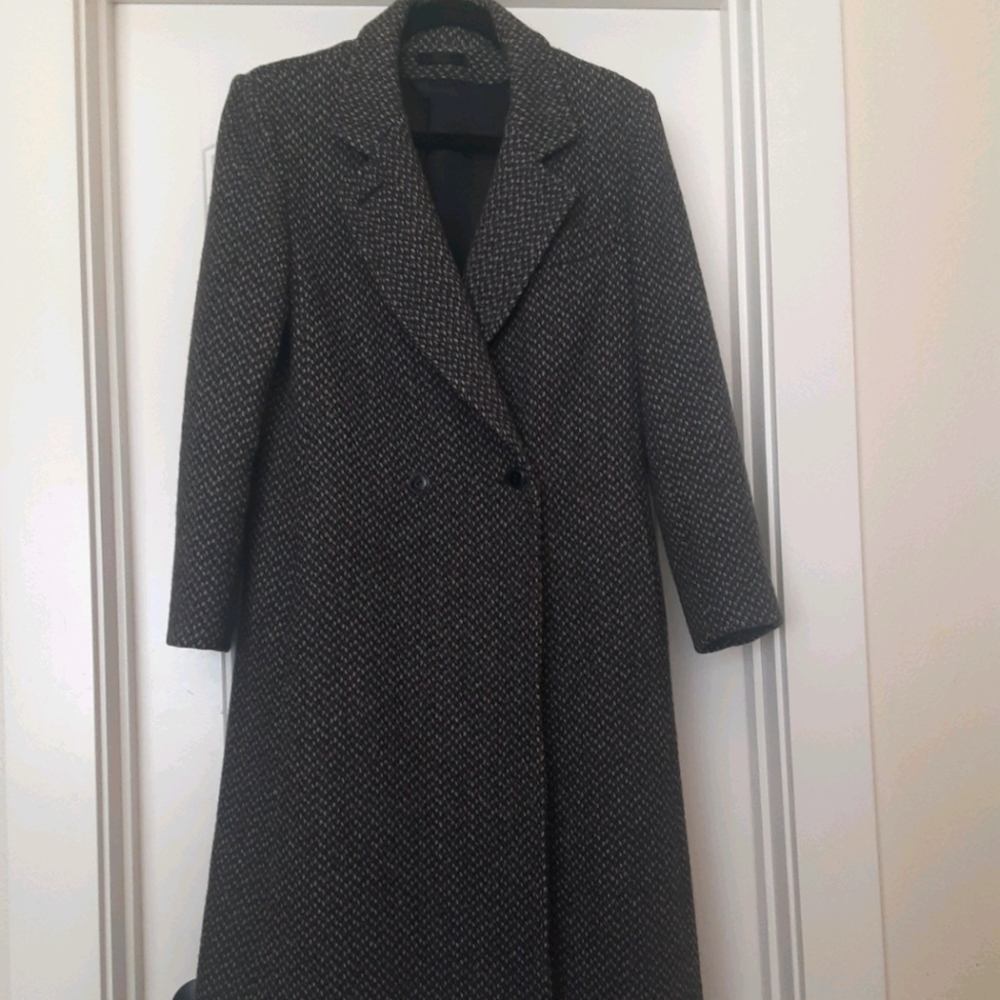 Lovely 100% Wool Tweed Midi Coat